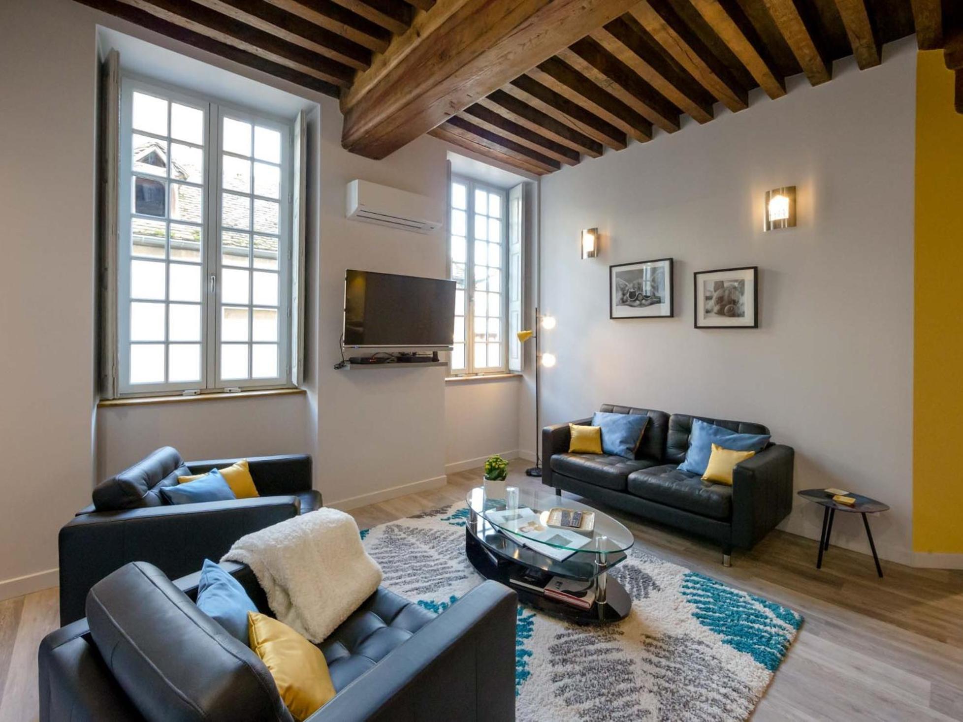 Residence Beaune Sweet Home, 4 Appartements D'Exception Avec Parking Inclus Ruang foto